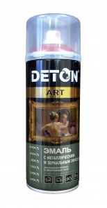 DETON ART Эмаль аэрозоль 520мл металлик ХРОМ арт.DTN-A70689