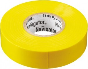 Navigator изолента ПВХ 15/20  желтая (10!) 71105