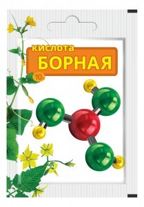 Борная кислота 10гр. д/рассады (стимулятор плодоношения) удобрение Ваше Хозяйство