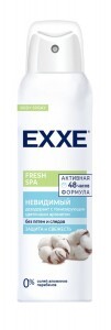 Дезодорант женский Fresh SPA Невидимый, 150 мл спрей EXXE