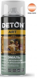 DETON ART Эмаль аэрозоль 520мл металлик МЕДЬ-ХРОМ арт.DTN-A70885