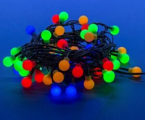 Гирлянда-нить ULD-S0800-100/DGA COLORBALLS разноцветн. шарики 100LED разноцв. 8м, 8 реж IP20 Uniel