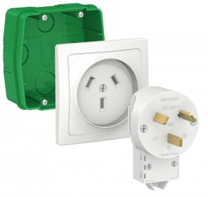 Systeme Electric BLANCA компл д/электроплит СУ РШ/ВШ: вилка+роз+уст.кор 32А 250В бел BLNSK013231(6!)