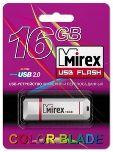 Флэш-диск USB 16GB Mirex KNIGHT WHITE (ecopack)