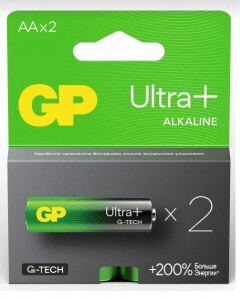 Элемент питания GP Ultra Plus G-TECH 15A LR6/316 BL2  15AUPA21-2CRSB2