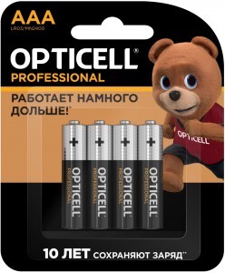 Элемент питания Opticell Professional LR03/286 BL4