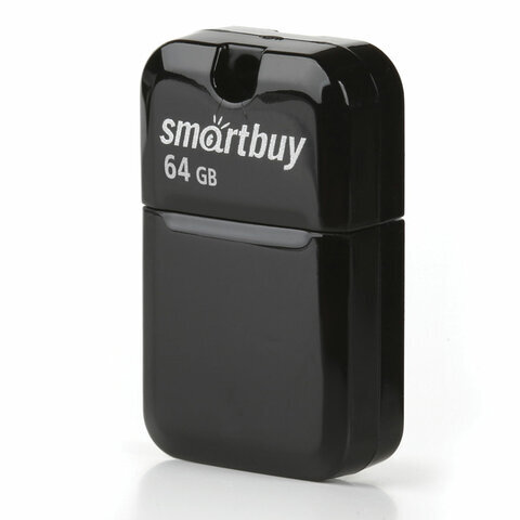 Флеш-диск 64 GB, SMARTBUY Art, USB 2.0, черный, SB64GBAK