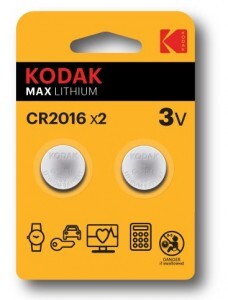 Элемент питания Kodak MAX Lithium CR2016 BL2