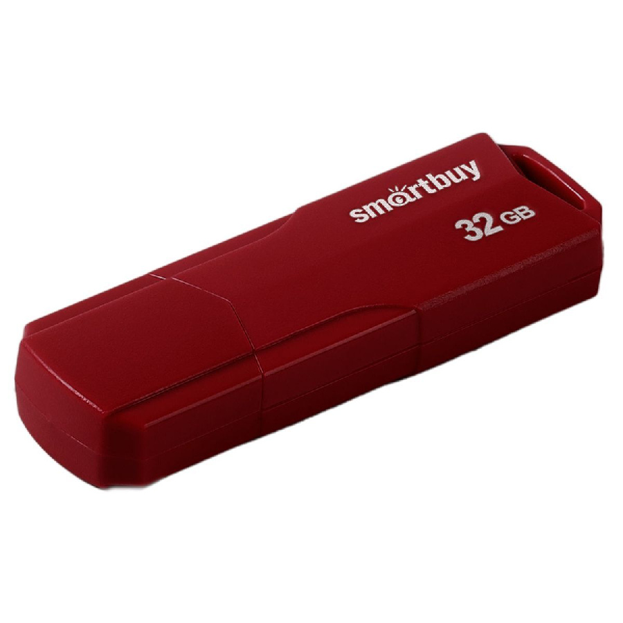 Память Smart Buy "Clue"  32GB, USB 2.0 Flash Drive, бордовый