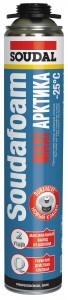 SOUDAL (Соудал) MAXI ARCTIC 65 Пена монтаж.(п/пистол) зимн 870мл (-25C) арт121625 низк.вторич.расшир