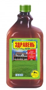 Здравень Аква 1л. (д/газонов) фл., удобрение Ваше Хозяйство (система АКВА-СТРИМ)