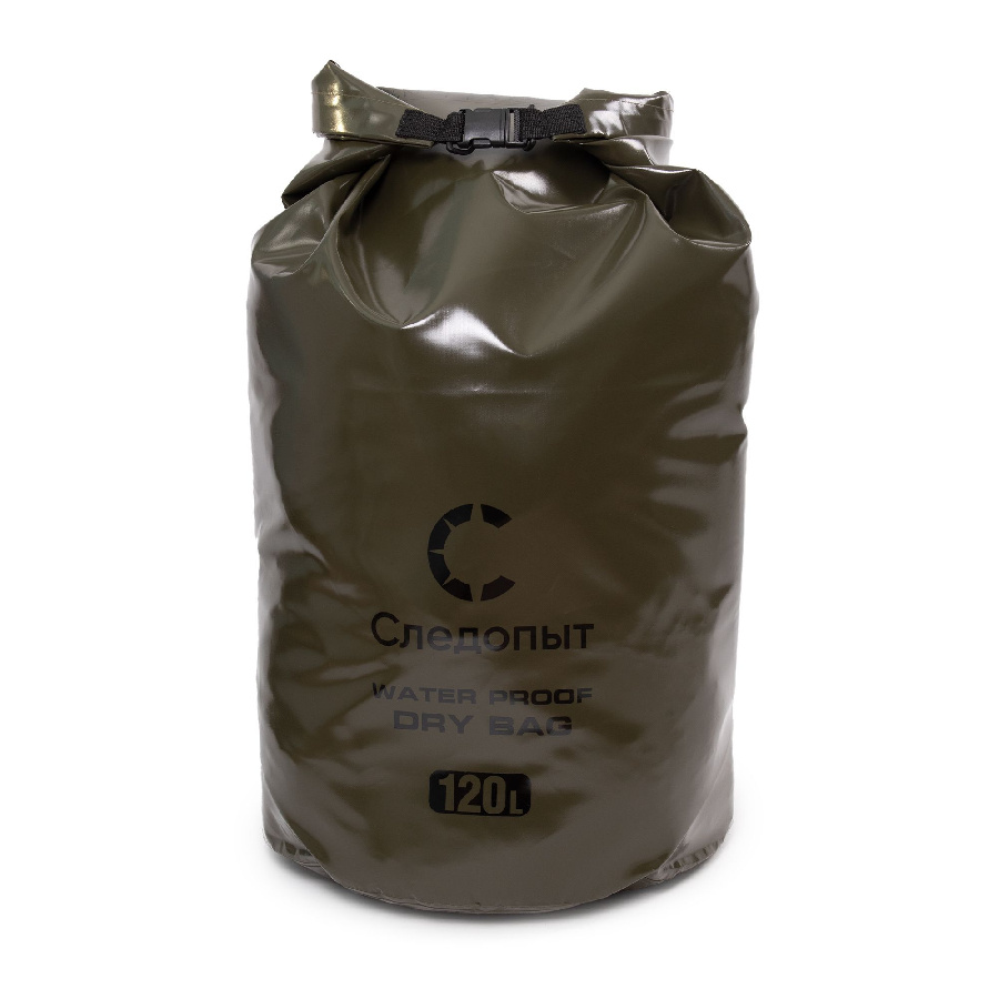 Гермомешок "СЛЕДОПЫТ - Dry Bag" без лямок, 120 л, цв. хаки/20/