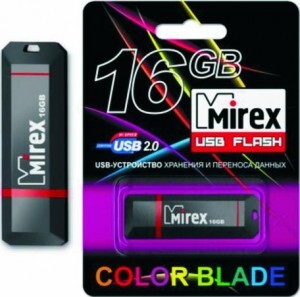 Флэш-диск USB 16GB Mirex KNIGHT BLACK (блистер)