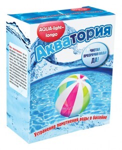 Акватория Aqua-light 500гр (125гр*4шт) д/устранения помутнения воды в бассейне 6201(АН3!)