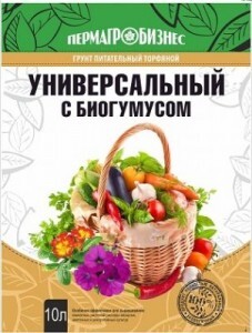 Пермагробизнес грунт Универсальный с БИОГУМУСОМ 10л. пакет