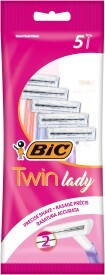 Станок для бритья женский Bic Twin lady 2-лезв.однораз. упак. 5шт (цена за уп.) арт.82211310 BIC