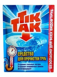 Средство для устранения засора ПОРОШОК 90гр TIK-TAK(АН3!)