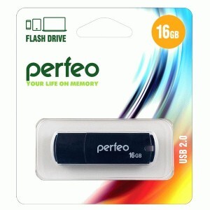 Флэш-диск USB 16Gb Perfeo Black C05 PF-C05B016