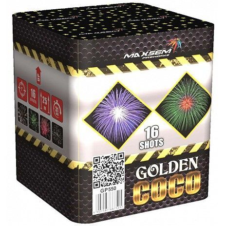 Батарея салютов GP550 Golden Coco (1 х 16)