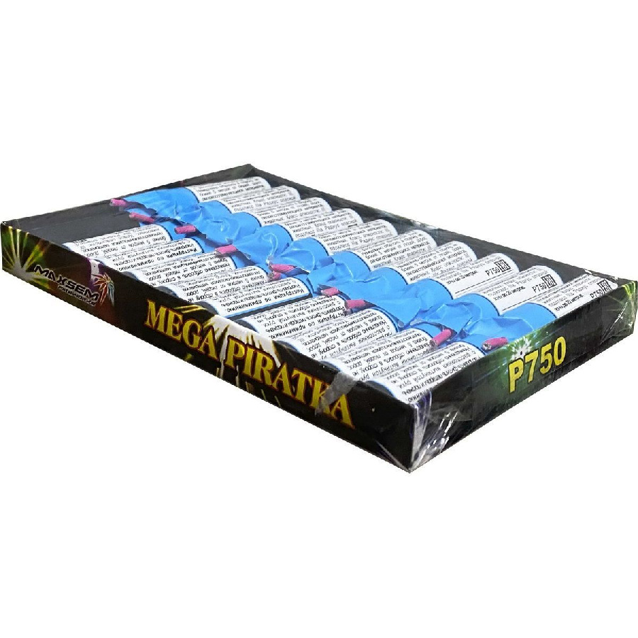 Петарды P750 Mega Piratka фитильные (в уп. 20 петард)