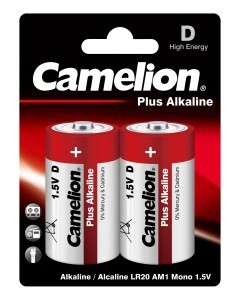 Элемент питания Camelion Plus Alkaline LR20/373  BL2