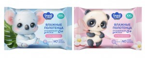 Влажные полотенца детские 42шт/уп.big-pack с крышкой СОЛНЦЕ И ЛУНА SPECIAL (Коттон Клаб)арт.14437