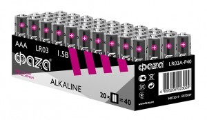 Элемент питания ФАЗА LR03/286 BULK40  Alkaline