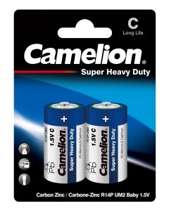 Элемент питания Camelion SUPER BLUE R14/343  BL2