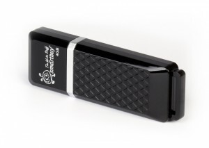 Флэш-диск (флэшка) USB 16GB Smartbuy Quartz series Black (SB16GBQZ-K)