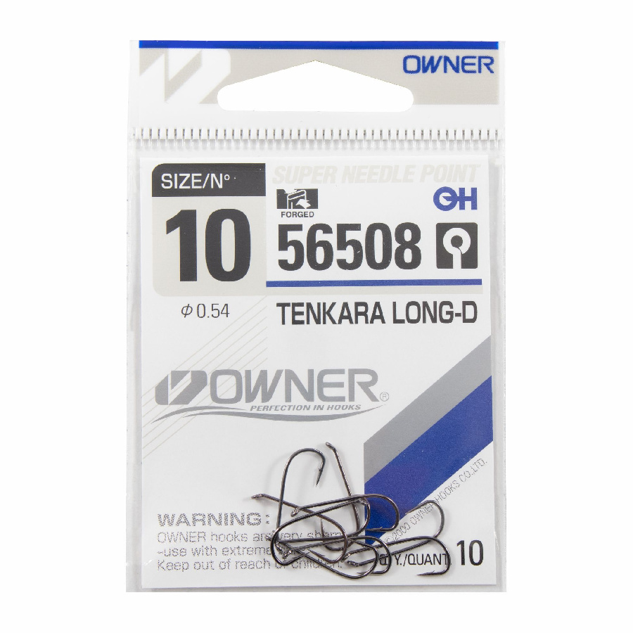 Крючок OWNER Tenkara Long-D №10 10шт