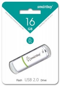 Флэщ-диск USB 16GB  Smartbuy Crown White (SB16GBCRW-W)