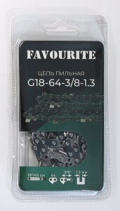 FAVOURITE Цепь пильная 18/45см 3/8 1,3мм 64зв. RS G18-64-3/8-1.3