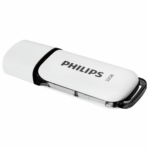 Флеш-диск 32 GB PHILIPS SNOW, разъем USB 2.0, черный, FM32FD70B/97