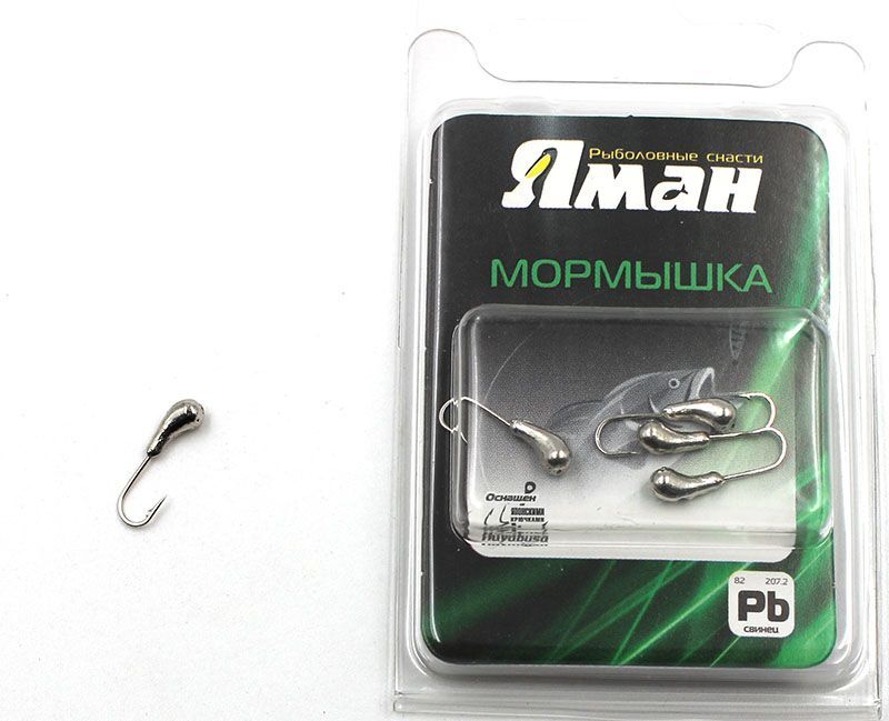 Мормышка "ЯМАН" уралка с отв.,цв.NL, d 5, вес 1,0 г (уп. 5 шт.)