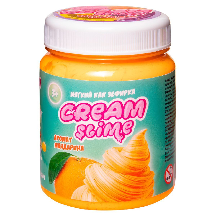 Слайм Cream-Slime с ароматом мандарина, 250г