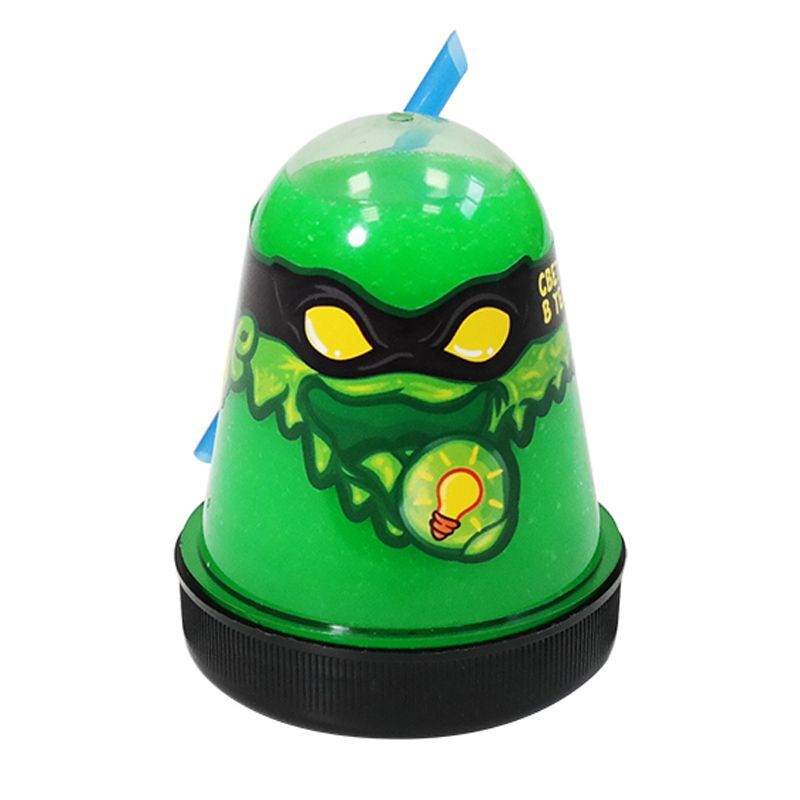 Слайм Slime "Ninja", зеленый, светится в темноте, 130г