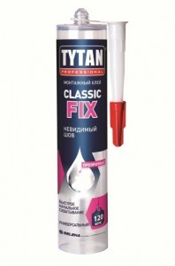 Tytan (Титан) Professional клей монтажный Classic Fix прозрачный 310мл, арт62949 (замена на 840880)