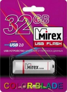 Флэш-диск USB 32GB Mirex KNIGHT WHITE (ecopack)