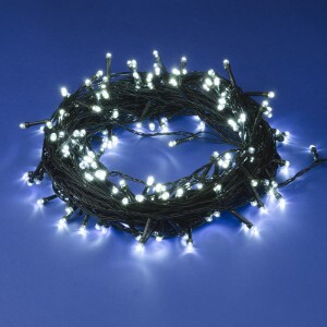 Гирлянда-нить ULD-S1000-100/DGA 100LED белый 10м, 8 реж. зелен.провод IP20, Uniel