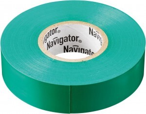 Navigator изолента ПВХ 15/20  зеленая (10!) 71106