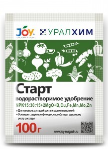 JOY Удобрение сухое 100гр. СТАРТ (д/рассады) д/томатов, огурцов, цветов Уралхим, пакет