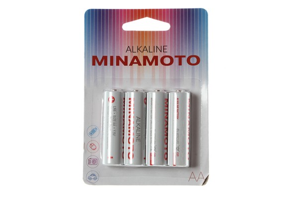 Батарейка MINAMOTO LR6 (AA) Alkaline/4/192/