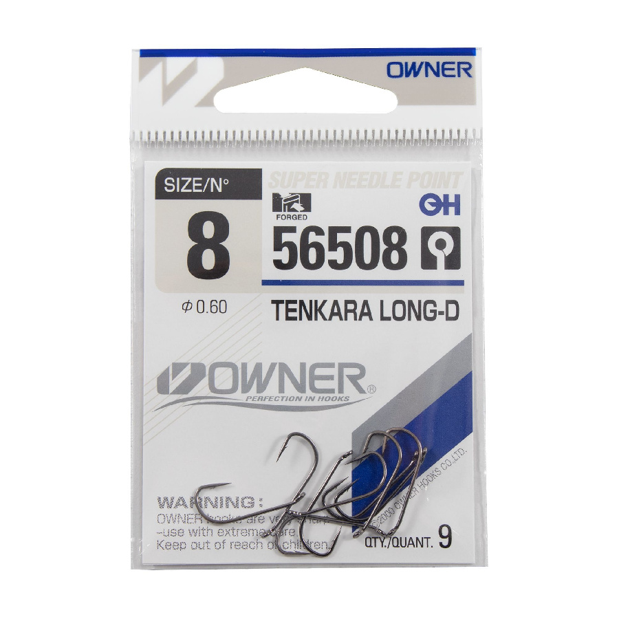 Крючок OWNER Tenkara Long-D №8 9шт