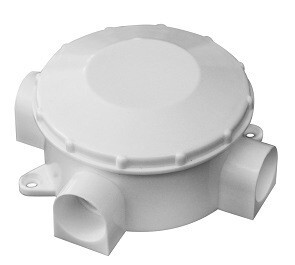 uplast коробка распред. КРК 70х35мм ОУ 3-х рожк. полипроп. белая  IP42 040-040