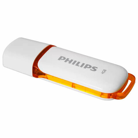 Флеш-диск 4 GB PHILIPS SNOW, разъем USB 2.0, зеленый, FM04FD70B/97