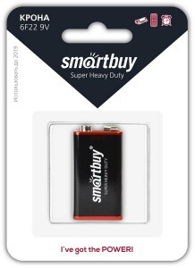 Элемент питания Smartbuy 6F22 (крона) SBBZ-9V01B