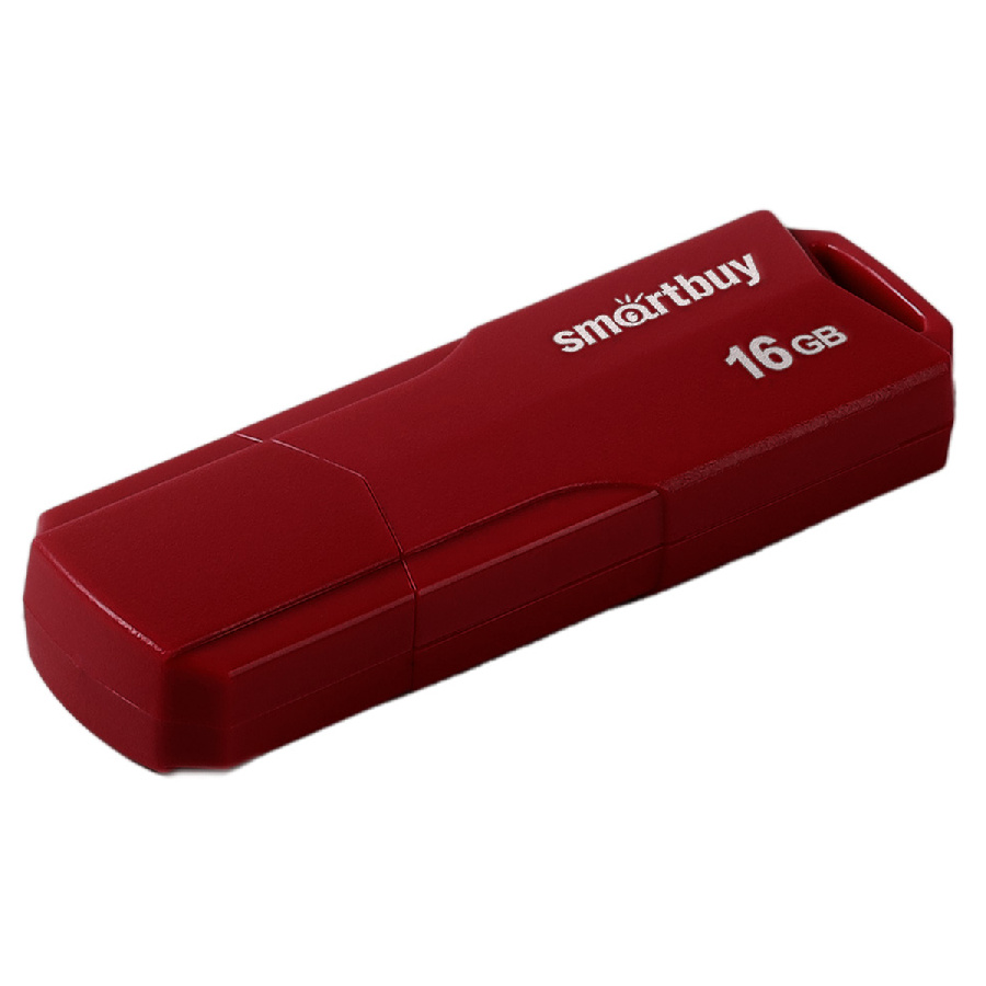 Память Smart Buy "Clue"  16GB, USB 2.0 Flash Drive, бордовый