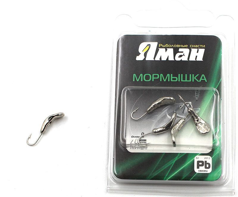 Мормышка "ЯМАН" Комар с отв., цв.NL, р.6, вес 1,9 г (уп. 5 шт.)