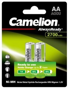 Аккумулятор Camelion R6 2700mAh Ni-MH  Always Ready BL2