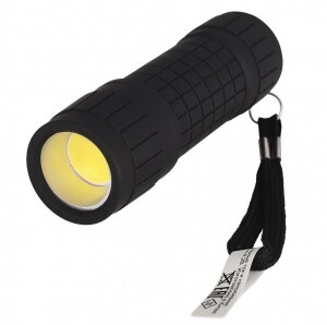 Ultraflash фонарь ручной LED16011 (3XR03) 3W(100lm) COB, до 30м, пластик/каучук/черный, BL